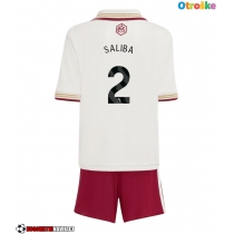 Otroške Nogometnih dresov Arsenal William Saliba #2 Tretji 2025-26 Kratki rokavi (+ hlače)